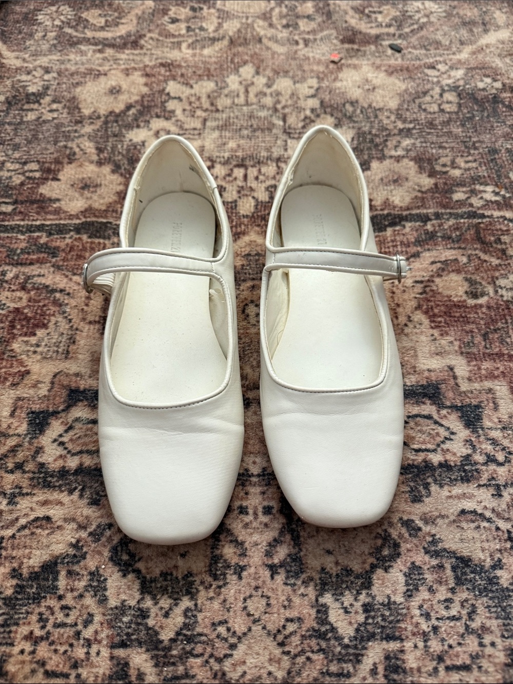 Forever 21 White Mary Jane Flats